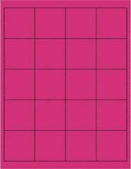 Tape Logic - 2" Long, Fluorescent Pink Paper Laser Label - For Laser Printers - Americas Industrial Supply