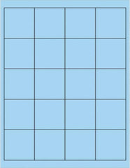 Tape Logic - 2" Long, Pastel Blue Paper Laser Label - For Laser Printers - Americas Industrial Supply