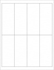 Tape Logic - 5" Long, White Paper Laser Label - For Laser Printers - Americas Industrial Supply