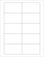 Tape Logic - 3-1/2" Long, White Paper Laser Label - For Laser Printers - Americas Industrial Supply