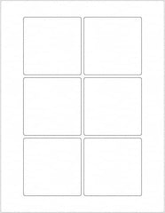 Tape Logic - 3" Long, White Paper Laser Label - For Laser Printers - Americas Industrial Supply
