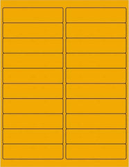 Tape Logic - 4" Long, Fluorescent Orange Paper Laser Label - For Laser Printers - Americas Industrial Supply