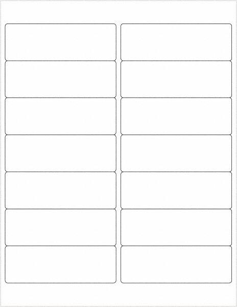 Tape Logic - 4" Long, White Polyester Laser Label - For Laser Printers - Americas Industrial Supply