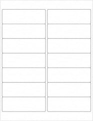 Tape Logic - 4" Long, White Paper Laser Label - For Laser Printers - Americas Industrial Supply