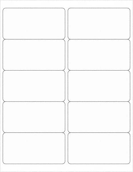 Tape Logic - 4" Long, Clear Paper Laser Label - For Laser Printers - Americas Industrial Supply