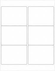 Tape Logic - 4" Long, White Paper Laser Label - For Laser Printers - Americas Industrial Supply