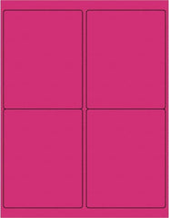 Tape Logic - 5" Long, Fluorescent Pink Paper Laser Label - For Laser Printers - Americas Industrial Supply
