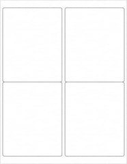 Tape Logic - 5" Long, White Paper Laser Label - For Laser Printers - Americas Industrial Supply