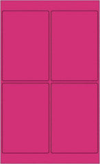 Tape Logic - 6" Long, Fluorescent Pink Paper Laser Label - For Laser Printers - Americas Industrial Supply