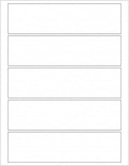 Tape Logic - 7-1/2" Long, White Paper Laser Label - For Laser Printers - Americas Industrial Supply
