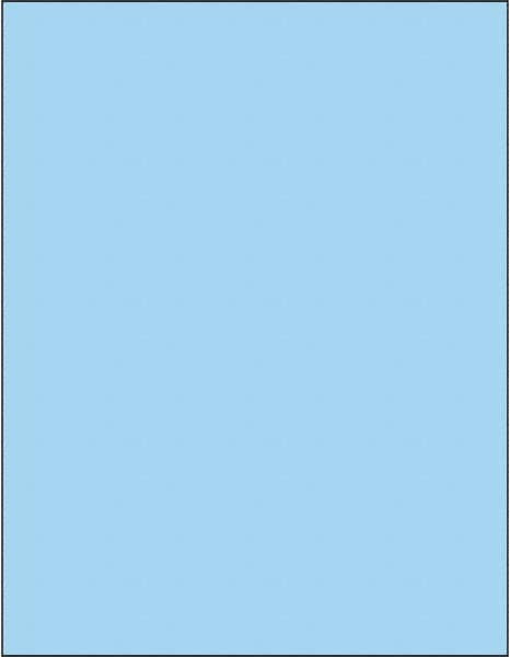 Tape Logic - 11" Long, Pastel Blue Paper Laser Label - For Laser Printers - Americas Industrial Supply