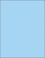 Tape Logic - 11" Long, Pastel Blue Paper Laser Label - For Laser Printers - Americas Industrial Supply