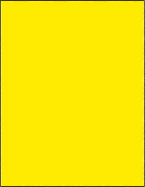 Tape Logic - 11" Long, Fluorescent Yellow Paper Laser Label - For Laser Printers - Americas Industrial Supply