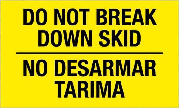 Tape Logic - 5" Long, Fluorescent Yellow Paper Shipping Label - For Multi-Use - Americas Industrial Supply