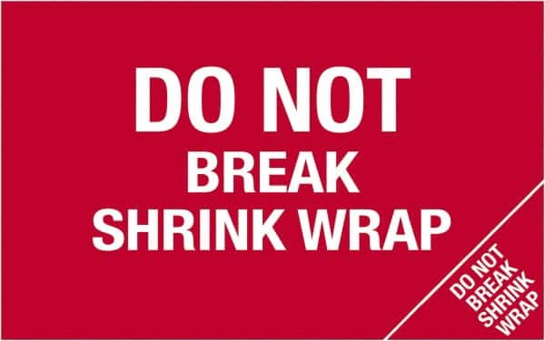 Tape Logic - 5" Long, Red/White Paper Shipping Label - For Multi-Use - Americas Industrial Supply