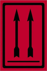 Tape Logic - 6" Long, Fluorescent Red Paper Shipping Label - For Multi-Use - Americas Industrial Supply