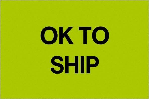 Tape Logic - 3" Long, Fluorescent Green Paper Inventory Labels - For Multi-Use - Americas Industrial Supply