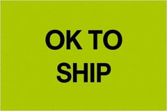 Tape Logic - 3" Long, Fluorescent Green Paper Inventory Labels - For Multi-Use - Americas Industrial Supply