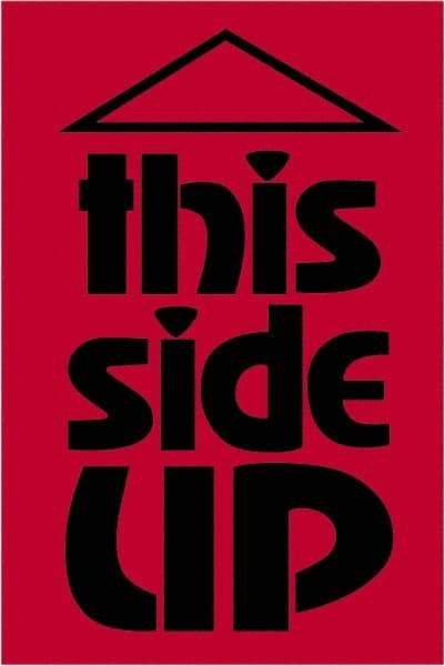 Tape Logic - 3" Long, Fluorescent Red Paper Shipping Label - For Multi-Use - Americas Industrial Supply