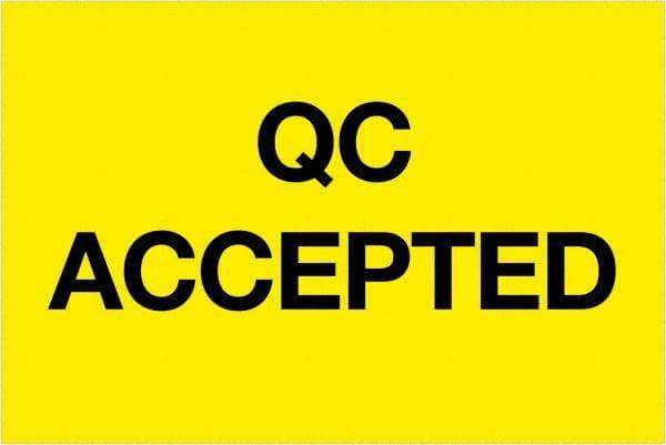 Tape Logic - 3" Long, Fluorescent Yellow Paper Inventory Labels - For Multi-Use - Americas Industrial Supply