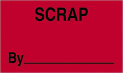 Tape Logic - 5" Long, Fluorescent Red Paper Shipping Label - For Multi-Use - Americas Industrial Supply