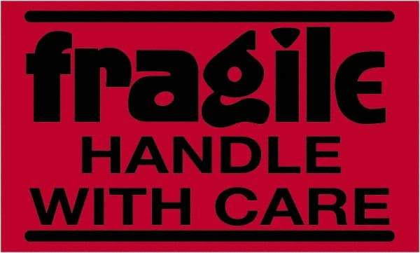 Tape Logic - 5" Long, Fluorescent Red Paper Shipping Label - For Multi-Use - Americas Industrial Supply