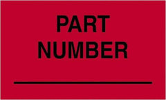Tape Logic - 5" Long, Fluorescent Red Paper Shipping Label - For Multi-Use - Americas Industrial Supply