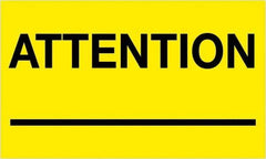 Tape Logic - 5" Long, Fluorescent Yellow Paper Shipping Label - For Multi-Use - Americas Industrial Supply