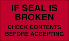 Tape Logic - 5" Long, Fluorescent Red Paper Shipping Label - For Multi-Use - Americas Industrial Supply