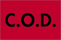 Tape Logic - 3" Long, Fluorescent Red Paper Shipping Label - For Multi-Use - Americas Industrial Supply