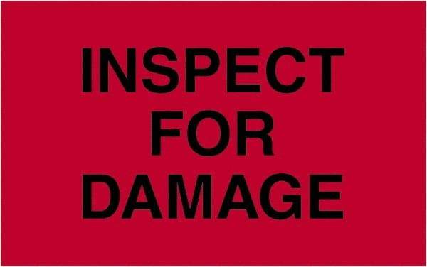 Tape Logic - 2" Long, Fluorescent Red Paper Shipping Label - For Multi-Use - Americas Industrial Supply