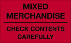 Tape Logic - 5" Long, Fluorescent Red Paper Shipping Label - For Multi-Use - Americas Industrial Supply