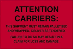 Tape Logic - 6" Long, Fluorescent Red Paper Shipping Label - For Multi-Use - Americas Industrial Supply