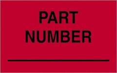 Tape Logic - 2" Long, Fluorescent Red Paper Shipping Label - For Multi-Use - Americas Industrial Supply