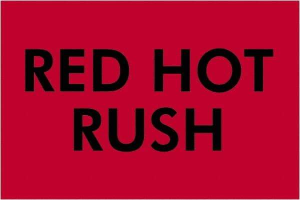 Tape Logic - 3" Long, Fluorescent Red Paper Shipping Label - For Multi-Use - Americas Industrial Supply