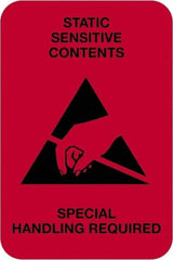 Tape Logic - 3" Long, Fluorescent Red Paper Shipping Label - For Multi-Use - Americas Industrial Supply