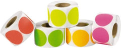 Tape Logic - 1" Long, Assorted Paper Inventory Labels - For Multi-Use - Americas Industrial Supply
