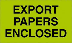 Tape Logic - 5" Long, Fluorescent Green Paper Shipping Label - For Multi-Use - Americas Industrial Supply