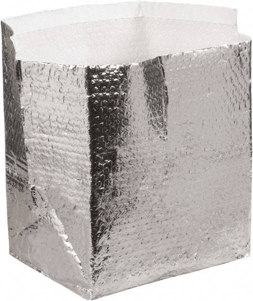 Made in USA - 12" Long x 10" Wide x 9" High x 3/16" Thick Box Liner - Silver, Case - Americas Industrial Supply