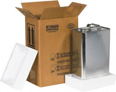 Made in USA - 8-3/16" Long x 5-11/16" Wide x 12-3/8" High Shipper Kit - Each - Americas Industrial Supply