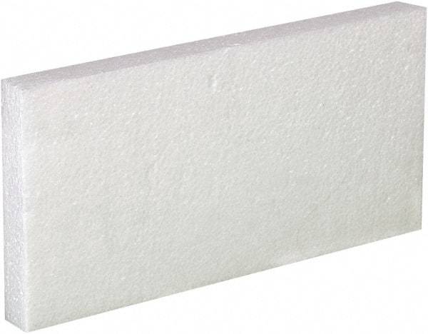 Made in USA - 12" Long x 6" Wide x 1" High x 1" Thick Polystyrene Foam - White, Case - Americas Industrial Supply