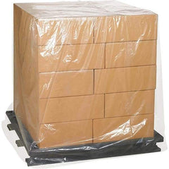 Made in USA - 68" Long x 65" Wide x 82" High Pallet Cover - Clear, Case, 25 Piece - Americas Industrial Supply