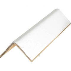 Made in USA - 40" Long x 3" Wide x 3" High Edge Guard - White, Case - Americas Industrial Supply