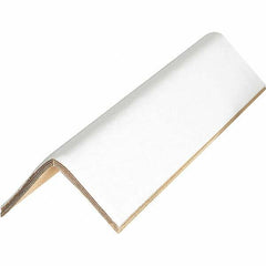 Made in USA - 12" Long x 2" Wide x 2" High Edge Guard - White, Case - Americas Industrial Supply