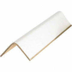 Made in USA - 48" Long x 2-1/2" Wide x 2-1/2" High Edge Guard - White, Pallet - Americas Industrial Supply