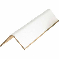 Made in USA - 48" Long x 2-1/2" Wide x 2-1/2" High Edge Guard - White, Case - Americas Industrial Supply