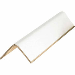 Made in USA - 30" Long x 2-1/2" Wide x 2-1/2" High Edge Guard - White, Case - Americas Industrial Supply