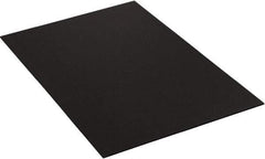 Made in USA - 48" Long x 40" Wide Plastic Sheet - Black - Americas Industrial Supply