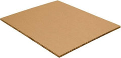 Made in USA - 1/2" High x 48" Long x 96" Wide Honeycomb Sheet - Kraft - Americas Industrial Supply