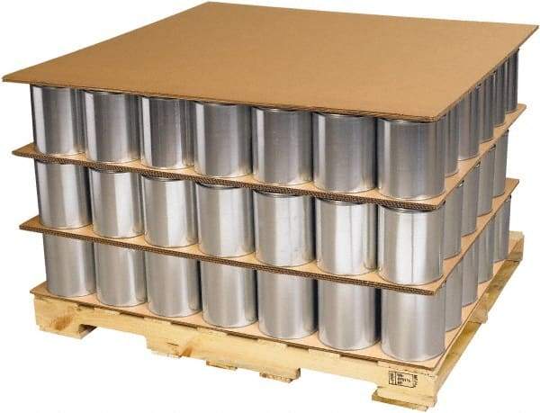 Made in USA - 48" Long x 48" Wide Triple Wall Corrugated Sheet - Kraft - Americas Industrial Supply